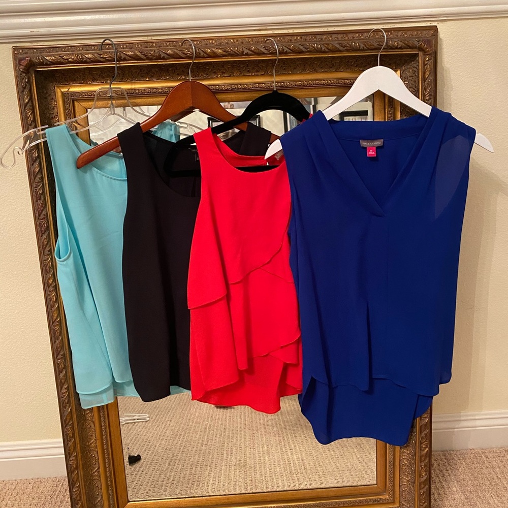 BUNDLE 4 tank top blouses!!